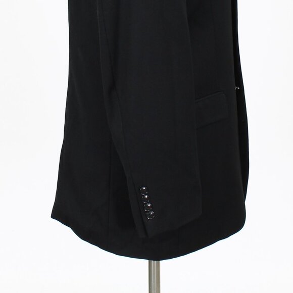 Jones New York 40L Black Solid 3-Button Sport Coat Blazer Jacket B781 - Picture 6 of 11